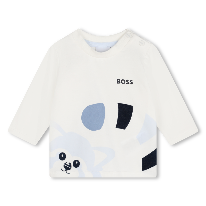 T-shirt imprim&eacute; panda roux BOSS 
                        GARCON