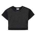 Top en coton avec strass MARC JACOBS 
                    FILLE