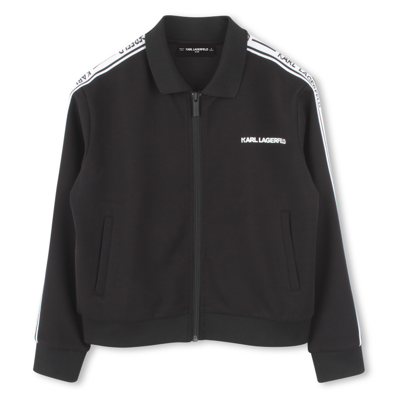 Cardigan zipp&eacute; &agrave; poches KARL LAGERFELD KIDS 
                        GARCON