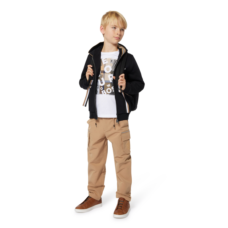 Cardigan zippé à capuche BOSS 
                    GARCON