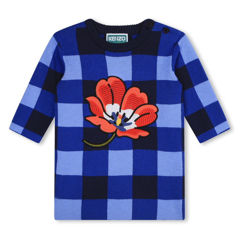 Robe droite en tricot KENZO KIDS 
                    FILLE