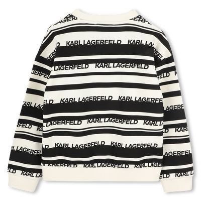Sweat-shirt rayé KARL LAGERFELD KIDS GARCON