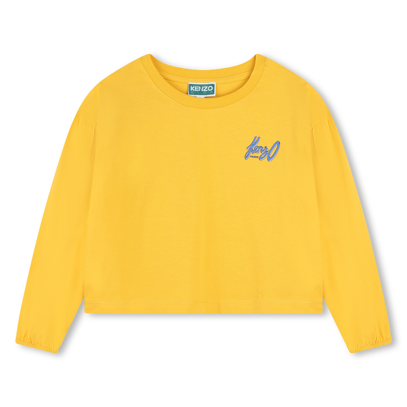 T-shirt manches longues coton KENZO KIDS 
                    FILLE