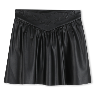 Jupe courte simili brodée ZADIG & VOLTAIRE FILLE