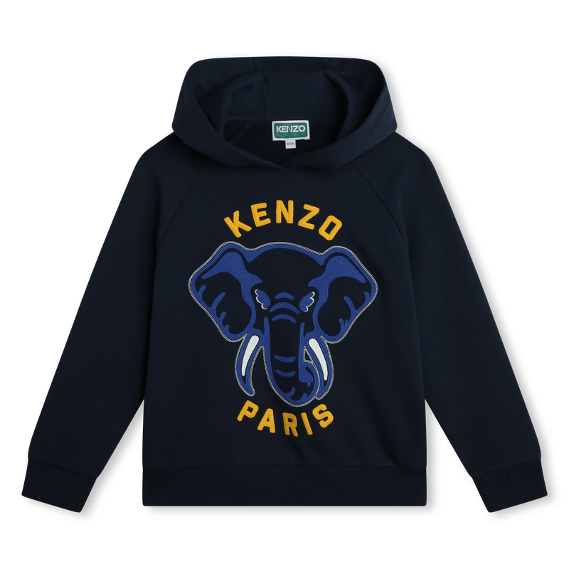 Sweat-shirt à capuche en coton KENZO KIDS 
                    GARCON