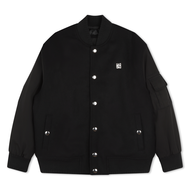 Veste bimatière à base brodée GIVENCHY 
                    GARCON