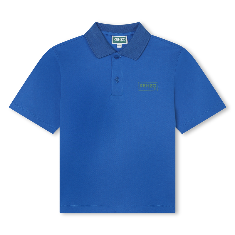 Polo manches courtes avec sigle KENZO KIDS 
                    GARCON