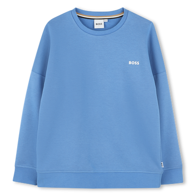 Sweat-shirt col rond uni BOSS GARCON