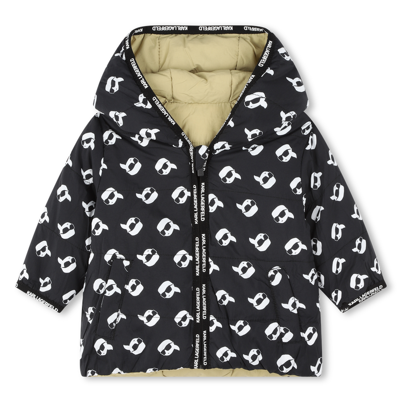 Doudoune réversible à capuche KARL LAGERFELD KIDS 
                    GARCON