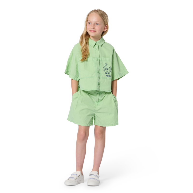 CHEMISE EN POPELINE KENZO KIDS 
                        FILLE