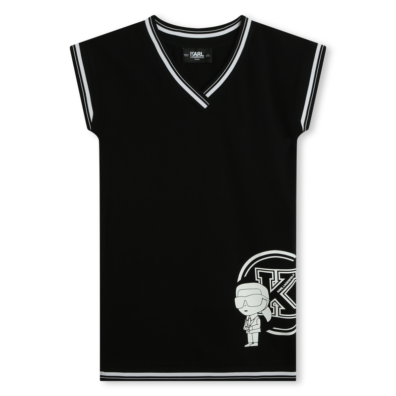 Robe droite avec imprimé KARL LAGERFELD KIDS 
                    FILLE