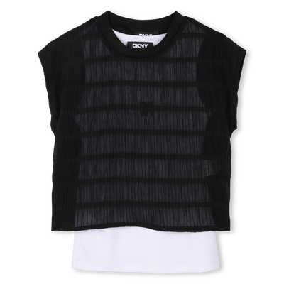 T-shirt de cérémonie 2 en 1 DKNY FILLE