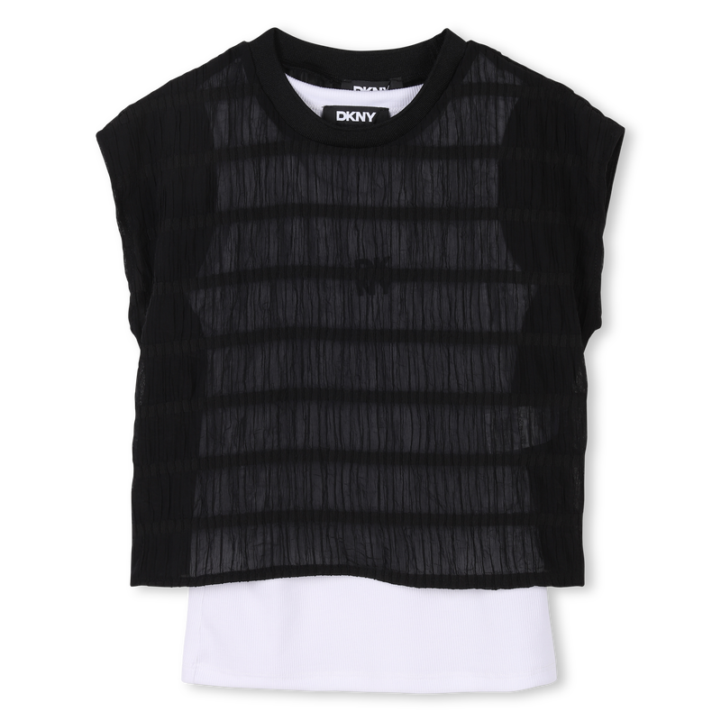 T-shirt de cérémonie 2 en 1 DKNY 
                    FILLE