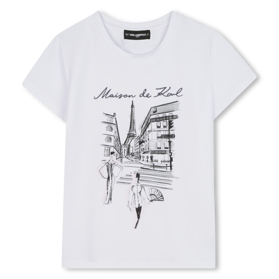 T-shirt à manches courtes KARL LAGERFELD KIDS FILLE
