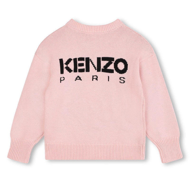 Pull en tricot fleur et sigle KENZO KIDS 
                    FILLE