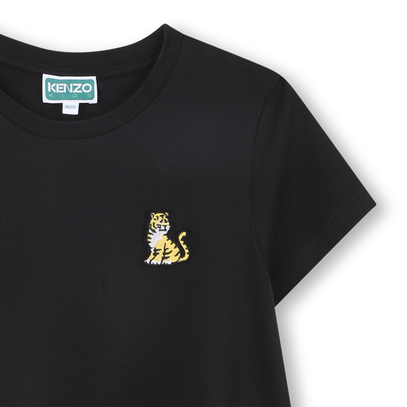 Robe &eacute;vas&eacute;e badge brod&eacute; KENZO KIDS 
                        FILLE
