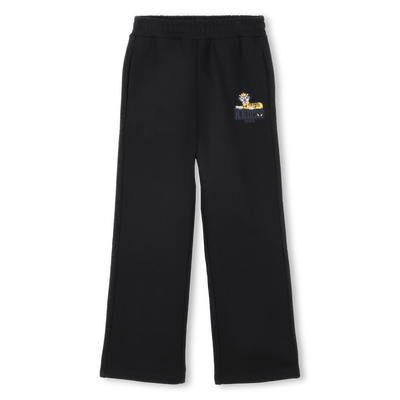 Pantalon coupe droite en molleton KENZO KIDS GARCON