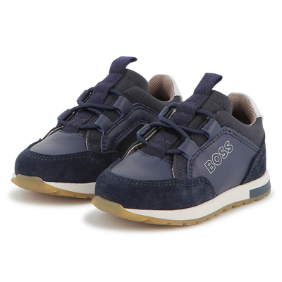 Baskets en mix matière BOSS GARCON