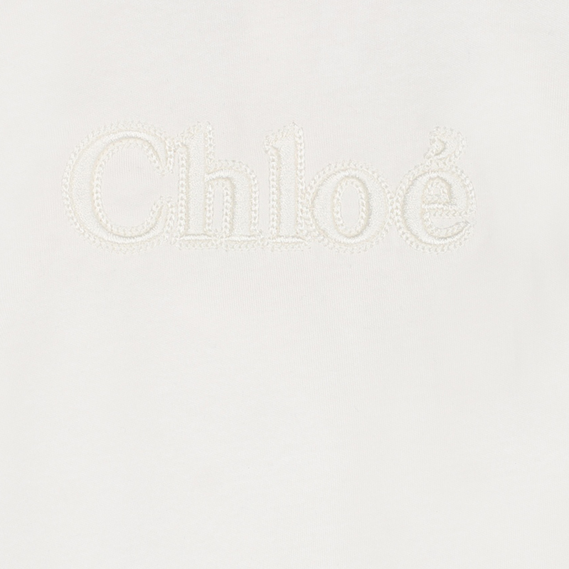 T-shirt brodé à dos pressionné CHLOE 
                    FILLE
