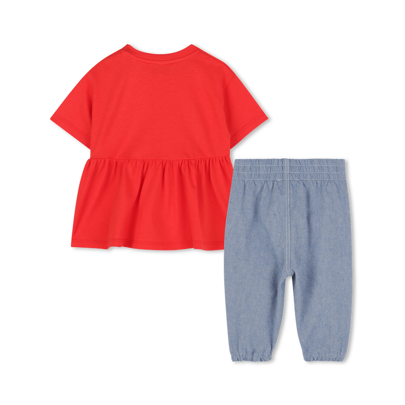 Ensemble T-shirt et pantalon KENZO KIDS 
                    FILLE
