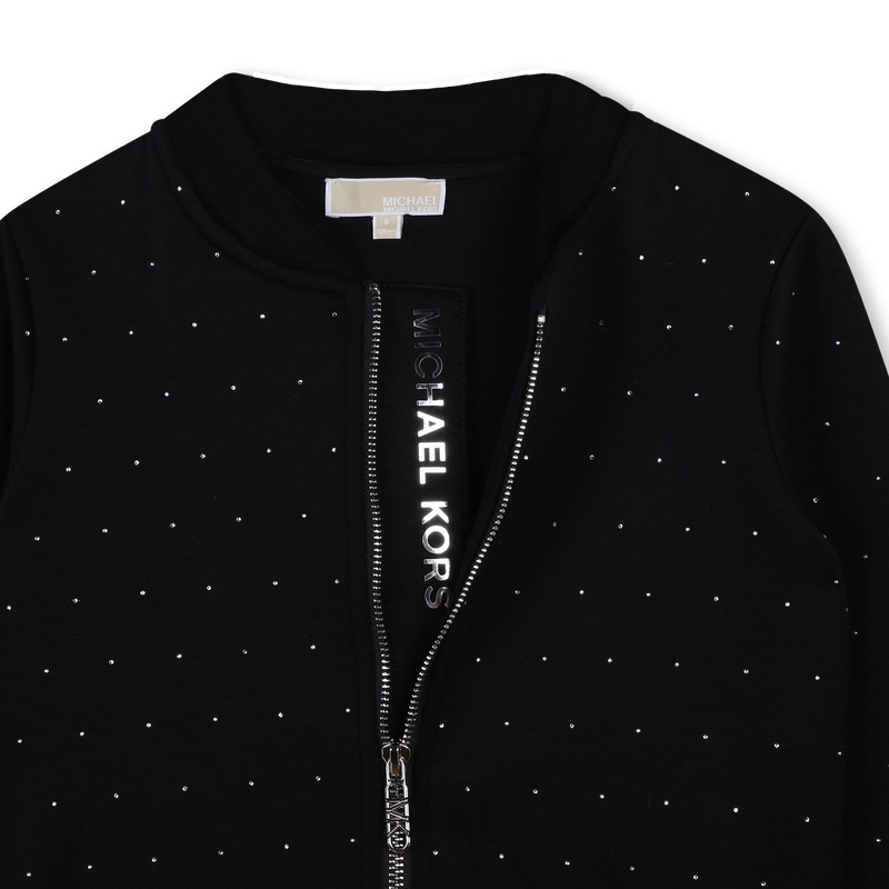 Cardigan zippé à clous MICHAEL KORS 
                    FILLE