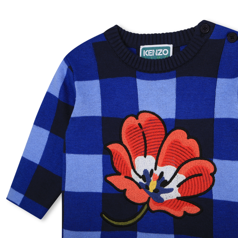 Robe droite en tricot KENZO KIDS 
                    FILLE