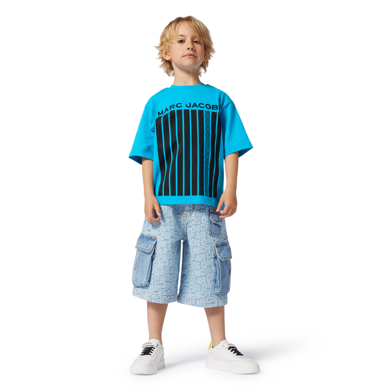 T-shirt en coton bicolore THE MARC JACOBS 
                    GARCON
