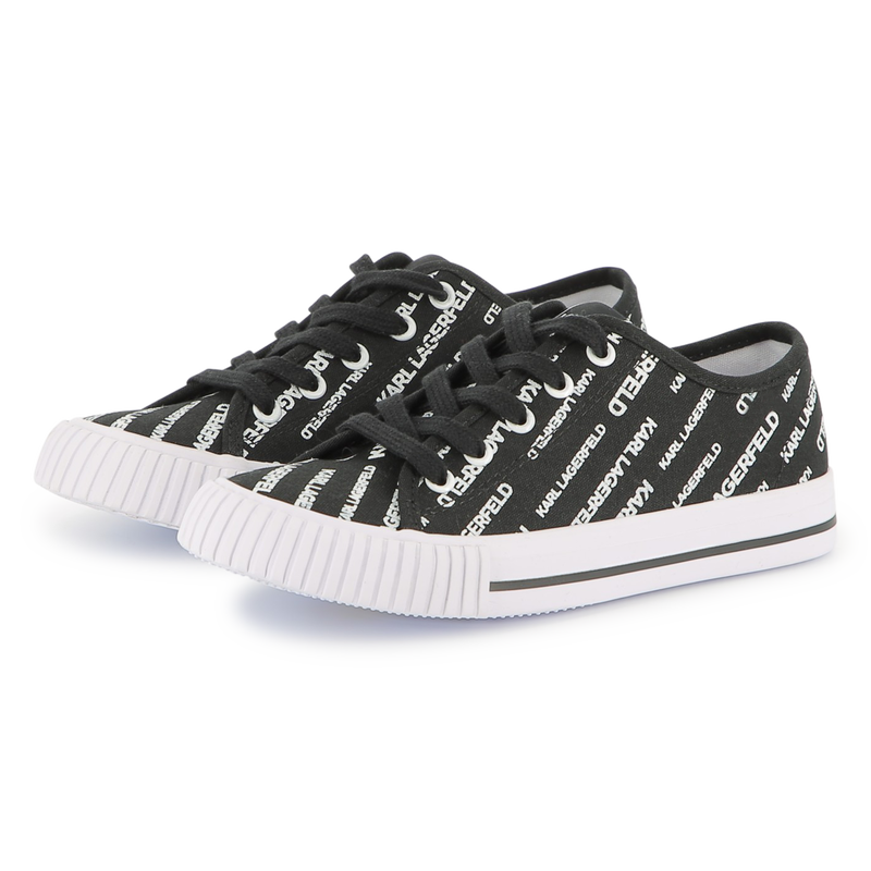 Baskets &agrave; lacets imprim&eacute; sigl&eacute; KARL LAGERFELD KIDS 
                        GARCON