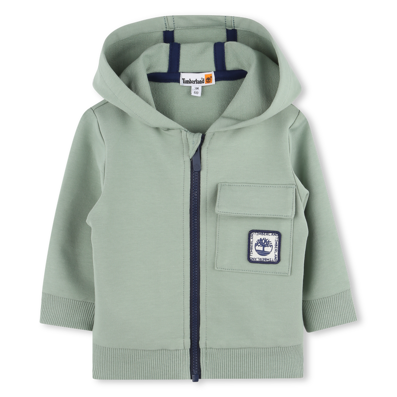 Cardigan en molleton à capuche TIMBERLAND 
                    GARCON