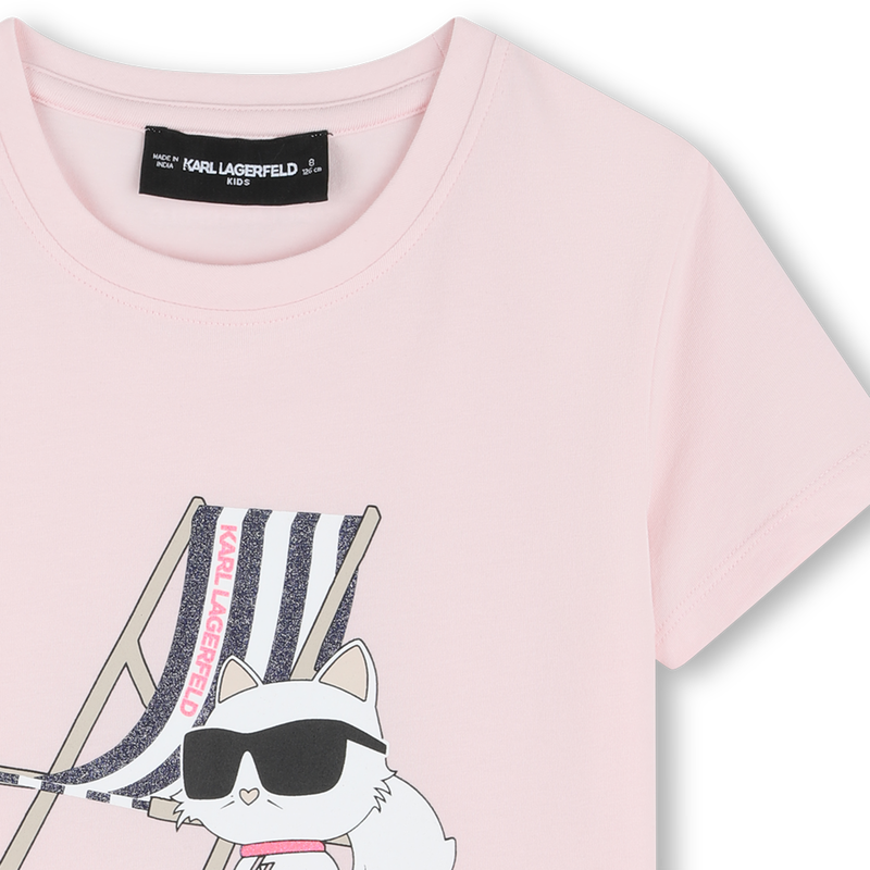 T-SHIRT MANCHES COURTES KARL LAGERFELD KIDS 
                        FILLE