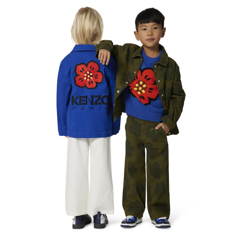 Pull en tricot avec motif KENZO KIDS 
                    GARCON
