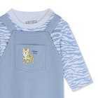 T-shirt et salopette en coton KENZO KIDS 
                    GARCON