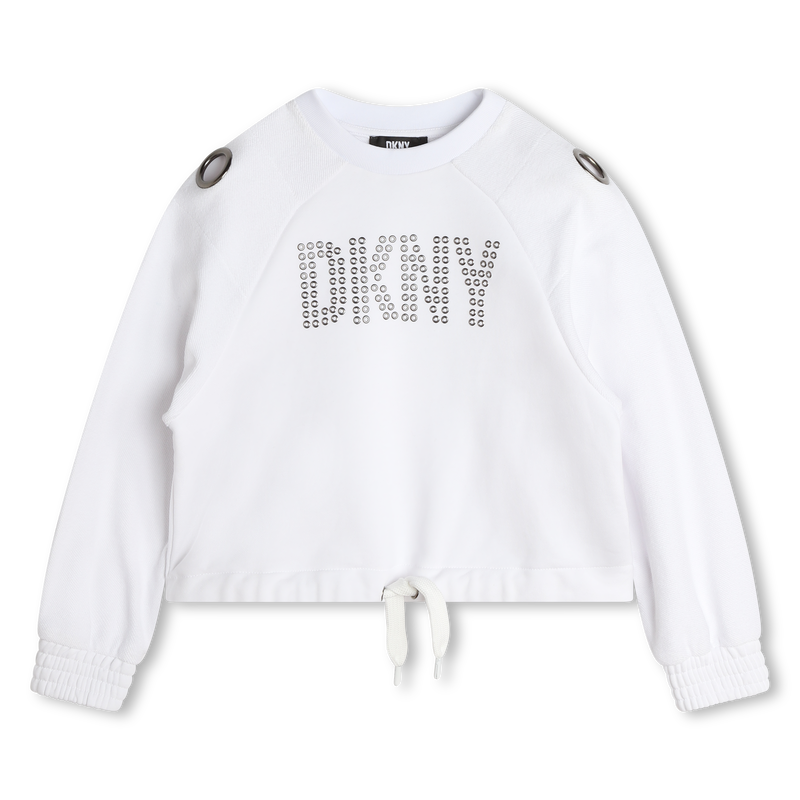 Sweat-shirt en molleton DKNY 
                    FILLE