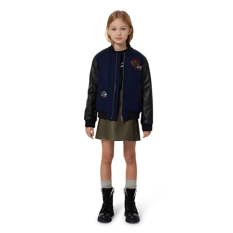 Jupe droite aspect froiss&eacute; ZADIG & VOLTAIRE 
                        FILLE