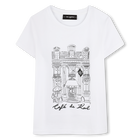 T-shirt avec imprim&eacute; plac&eacute; KARL LAGERFELD KIDS 
                    FILLE