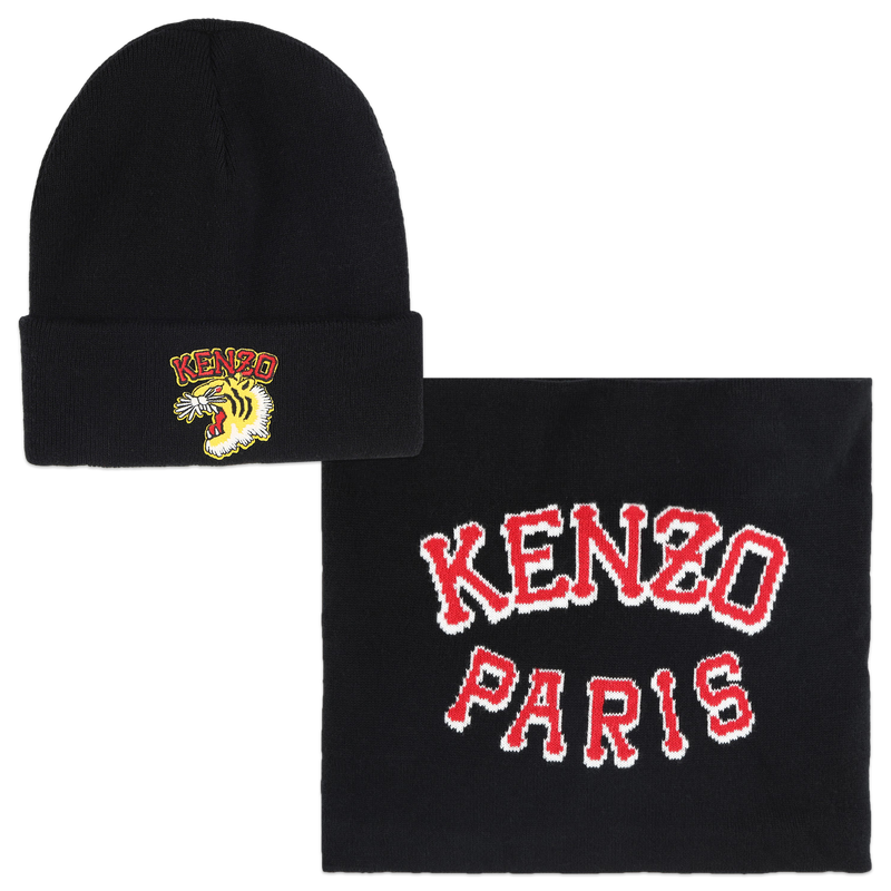 Bonnet + col en tricot KENZO KIDS 
                    UNISEXE