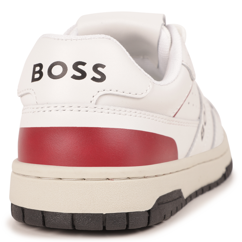 Baskets lacées en cuir de vachette BOSS 
                    GARCON