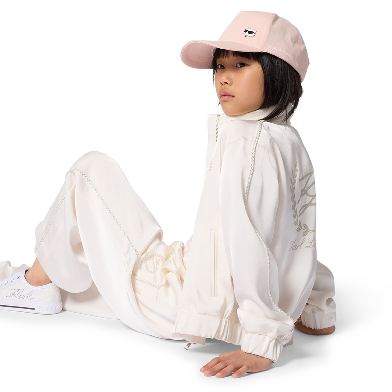 PANTALON DE JOGGING EN SATIN KARL LAGERFELD KIDS 
                        FILLE