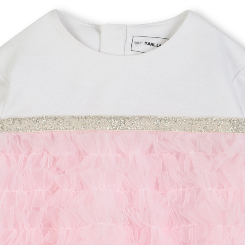 Robe de cérémonie en coton KARL LAGERFELD KIDS 
                    FILLE
