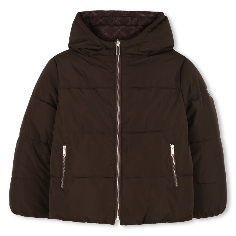 Doudoune à capuche réversible MICHAEL KORS 
                    FILLE
