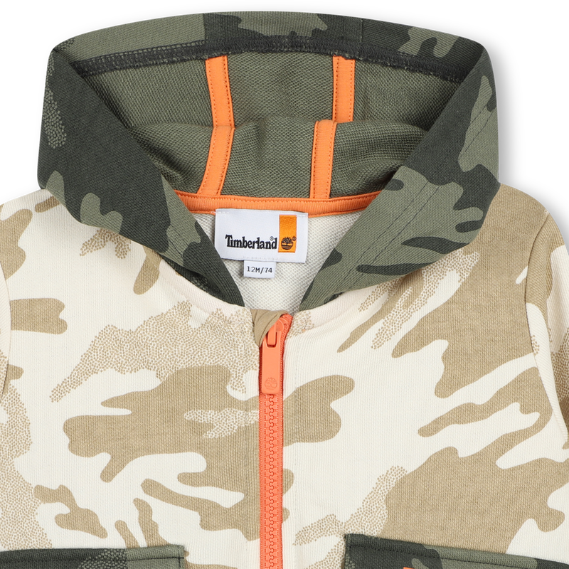 Cardigan de jogging &agrave; capuche TIMBERLAND 
                        GARCON