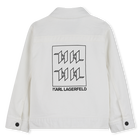 Veste en jean zipp&eacute;e KARL LAGERFELD KIDS 
                    GARCON