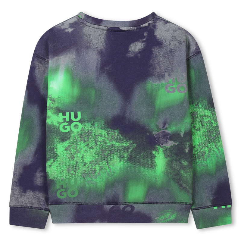 Sweat-shirt imprimé à col rond Hugo 
                    GARCON