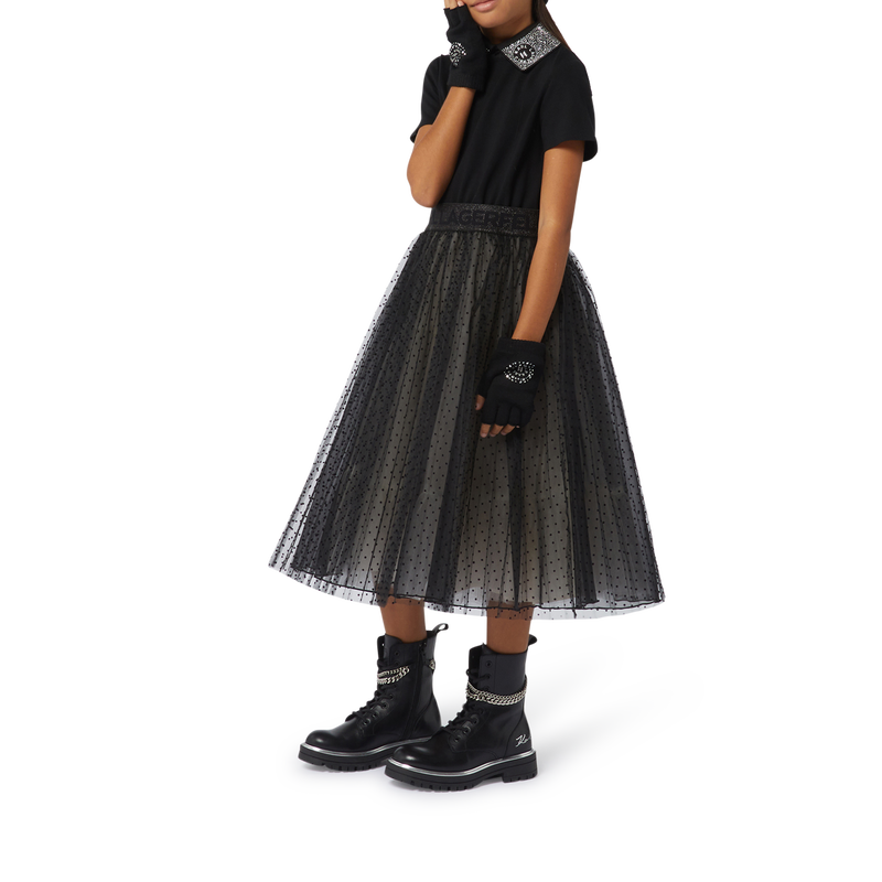 Robe de c&eacute;r&eacute;monie multimati&egrave;re KARL LAGERFELD KIDS 
                        FILLE