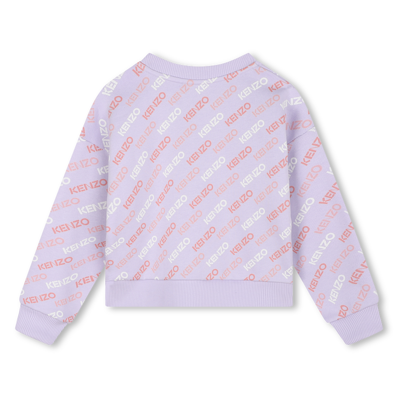 Sweat molletonné en coton KENZO KIDS 
                    FILLE