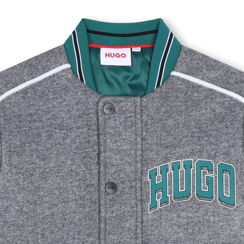 Veste effet feutré bords rayés Hugo 
                    GARCON