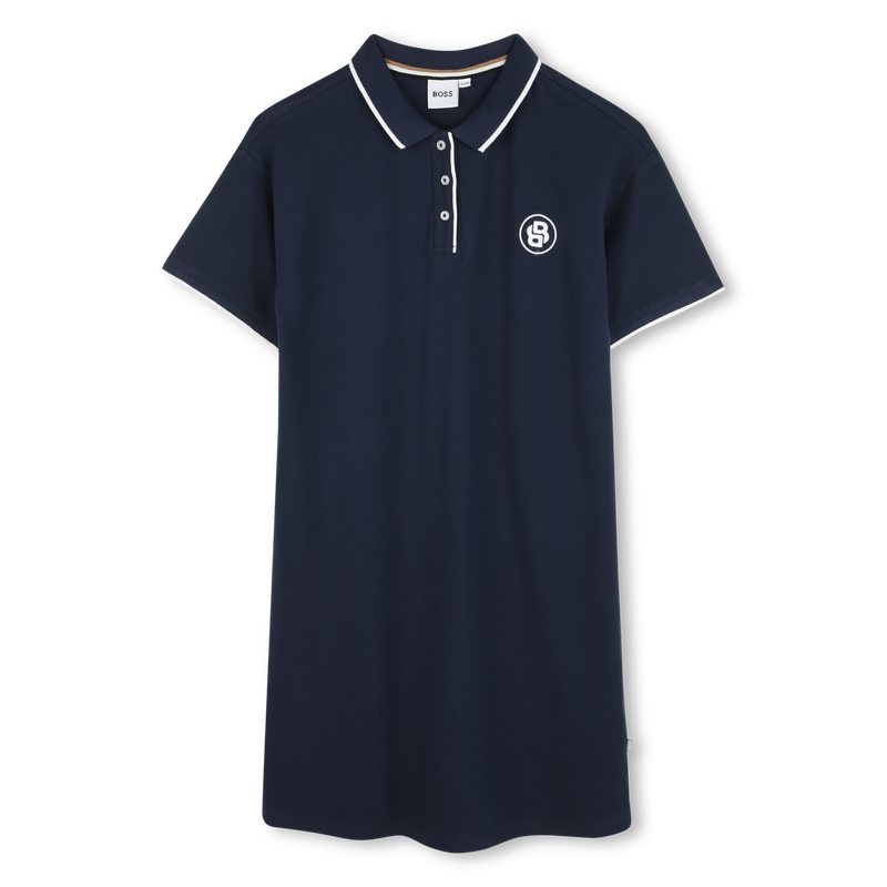Robe polo à manches courtes BOSS 
                    FILLE