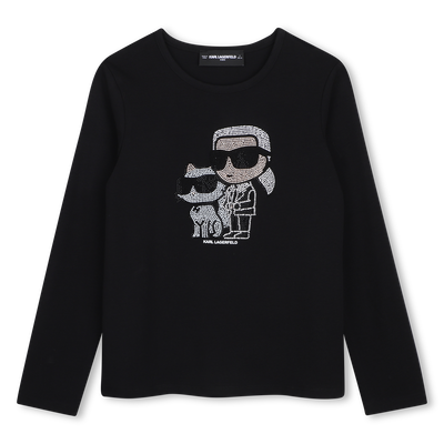 Tee-shirt manches longues KARL LAGERFELD KIDS FILLE