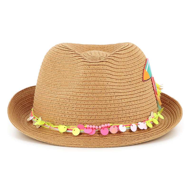 Chapeau moul&eacute; avec oiseau BILLIEBLUSH 
                        FILLE