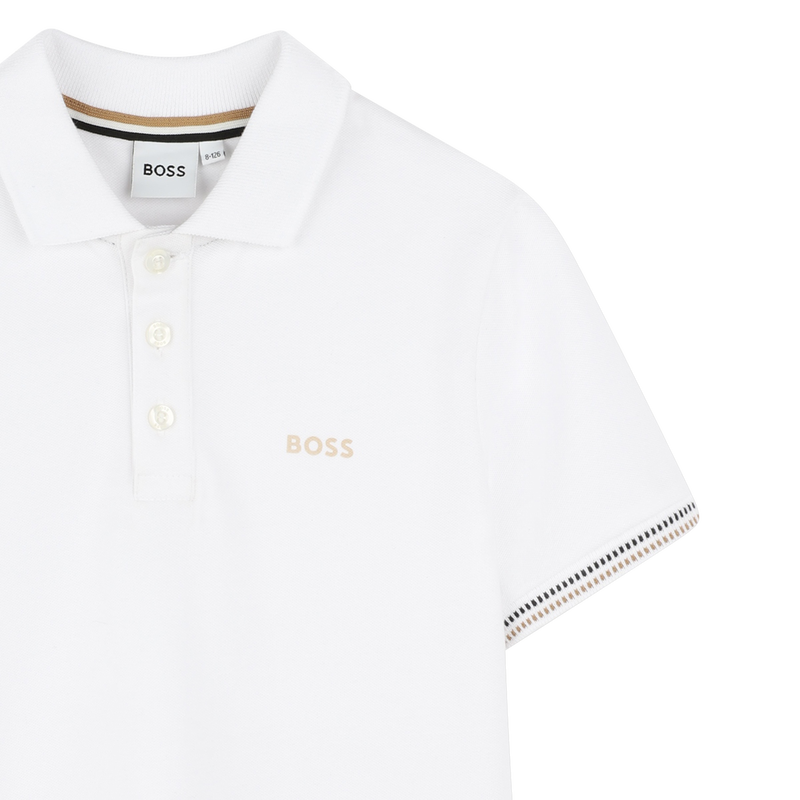 Polo avec rayures tricolores BOSS 
                    GARCON